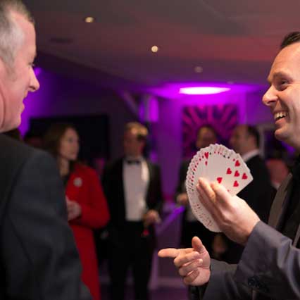 magician for hire at corporate events in Manchester