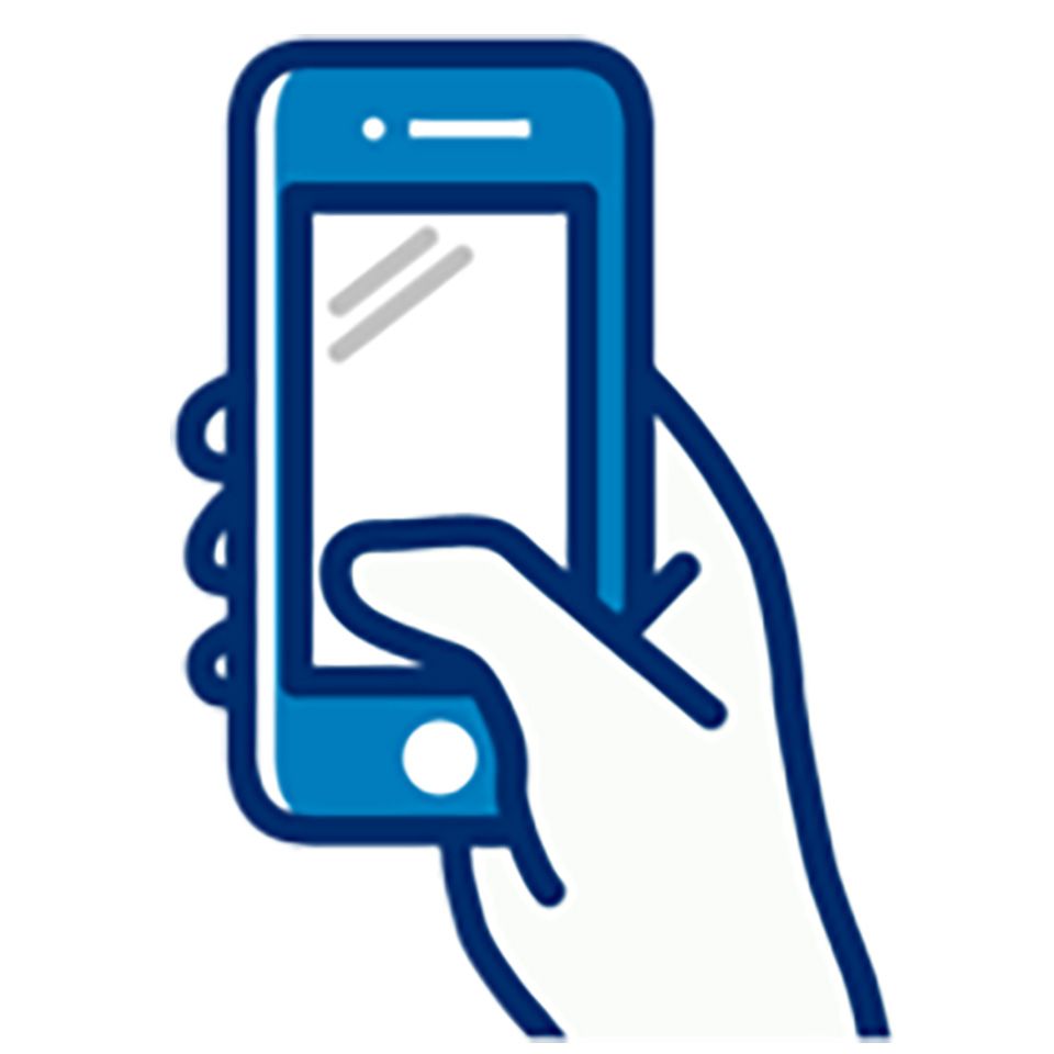 A person is holding a cell phone in their hand.