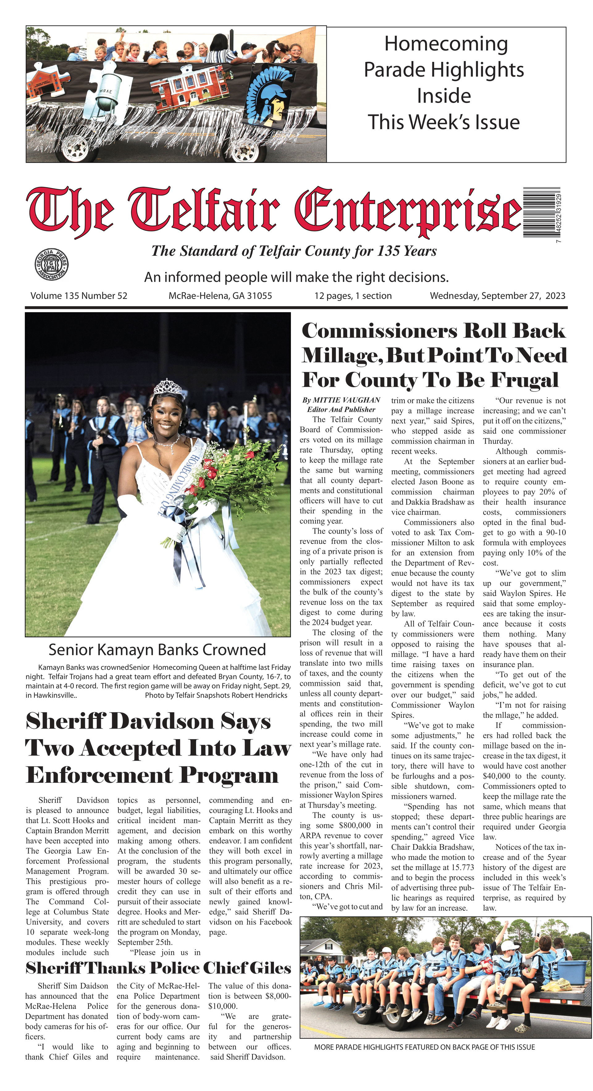 A woman in a wedding dress is on the front page of a newspaper.
