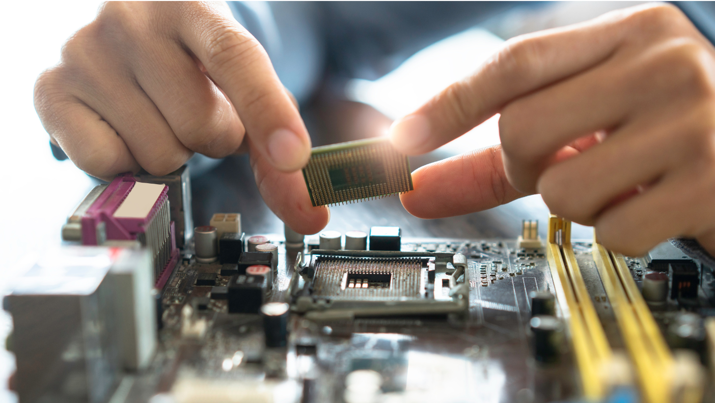 technology inserting computer chip