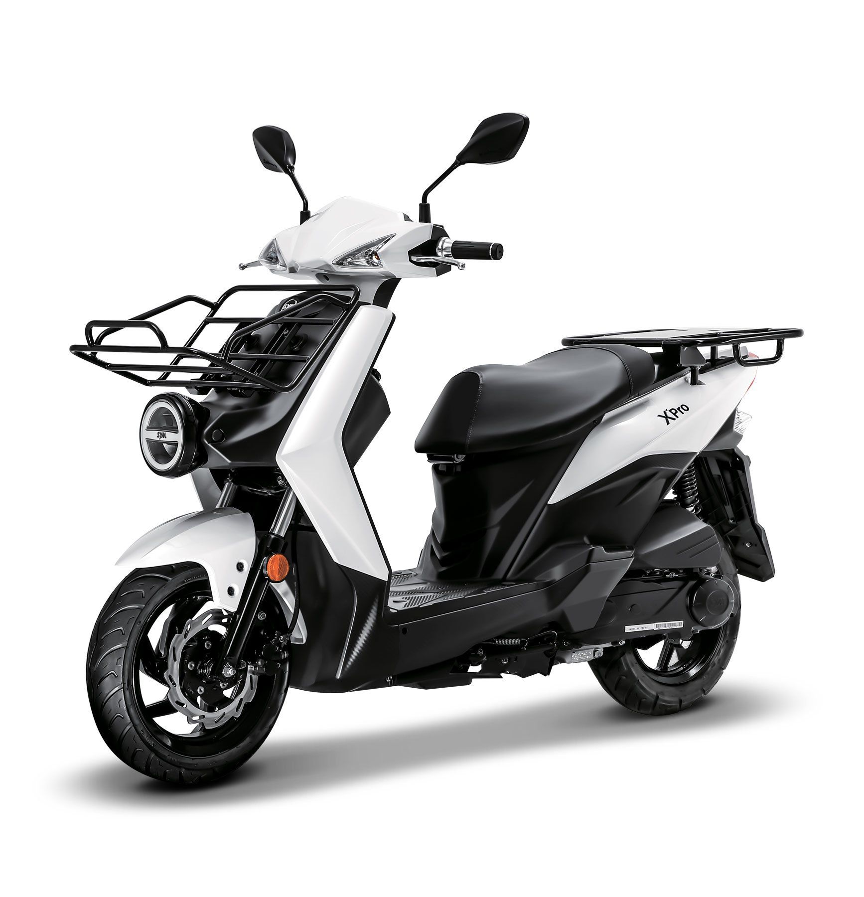 Scooter bianco e nero