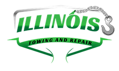 A logo for illinois towing and repair