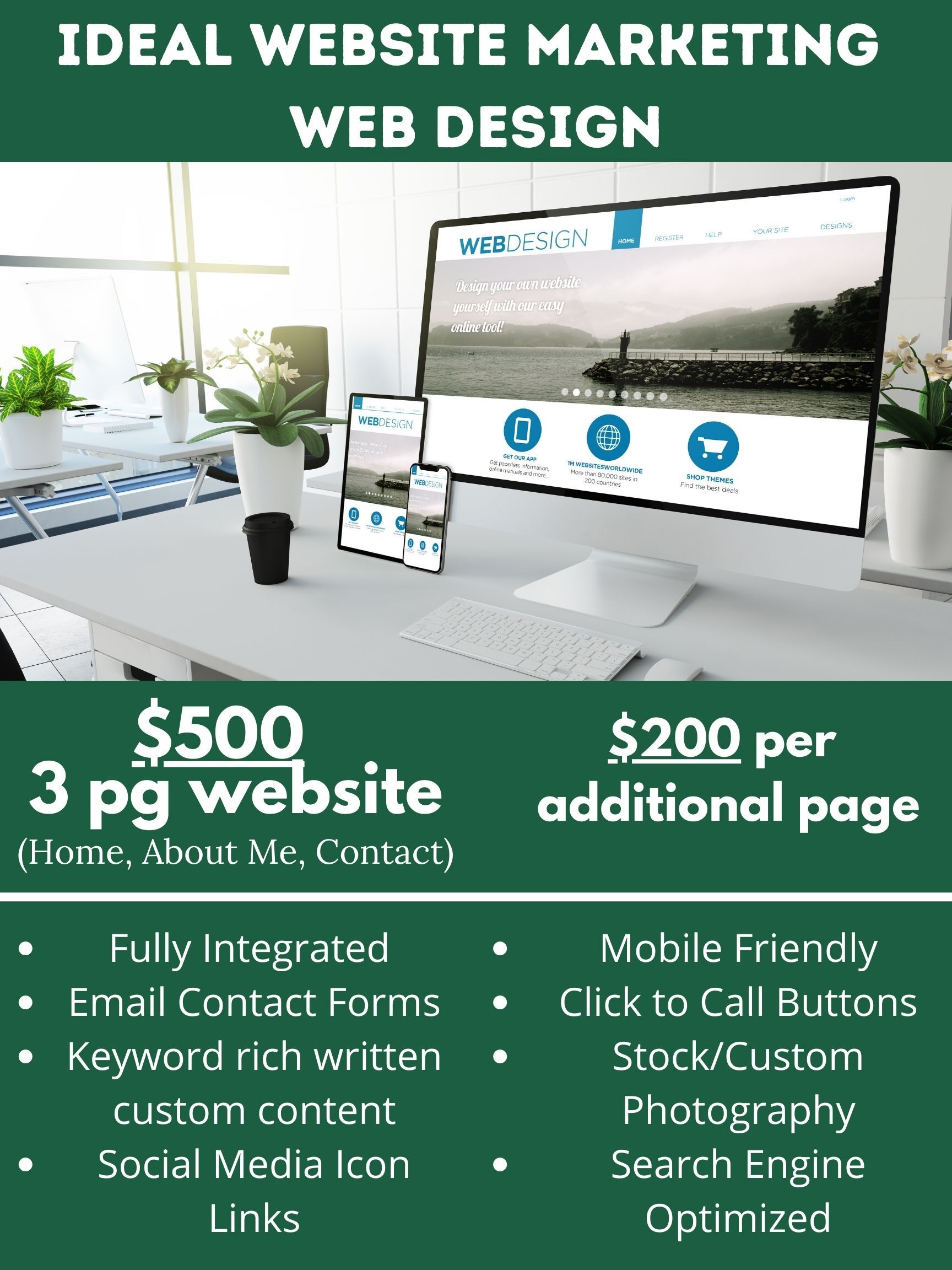 Ideal Website Marketing web design service