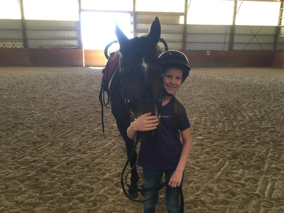 A young boy is holding a horse in a stable.