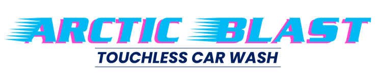 The logo for arctic blast touchless car wash