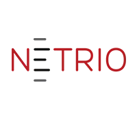 The ne trio logo is red and black on a white background.