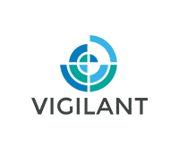 The vigilant logo has a target in the middle of it.