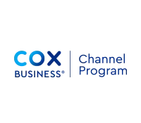 Cox business channel program logo on a white background