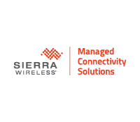 The logo for sierra wireless is a managed connectivity solution company.
