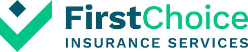 The first choice insurance services logo has a check mark on it.