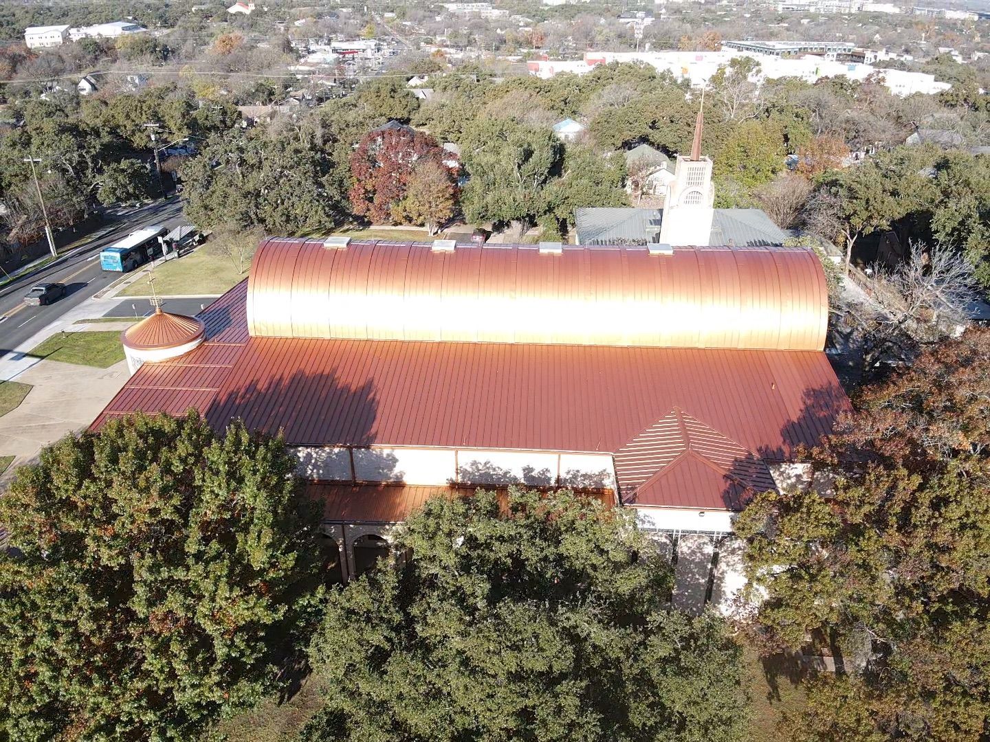 Copper Metal Roof by Austin Roofing and Construction 512-629-4949