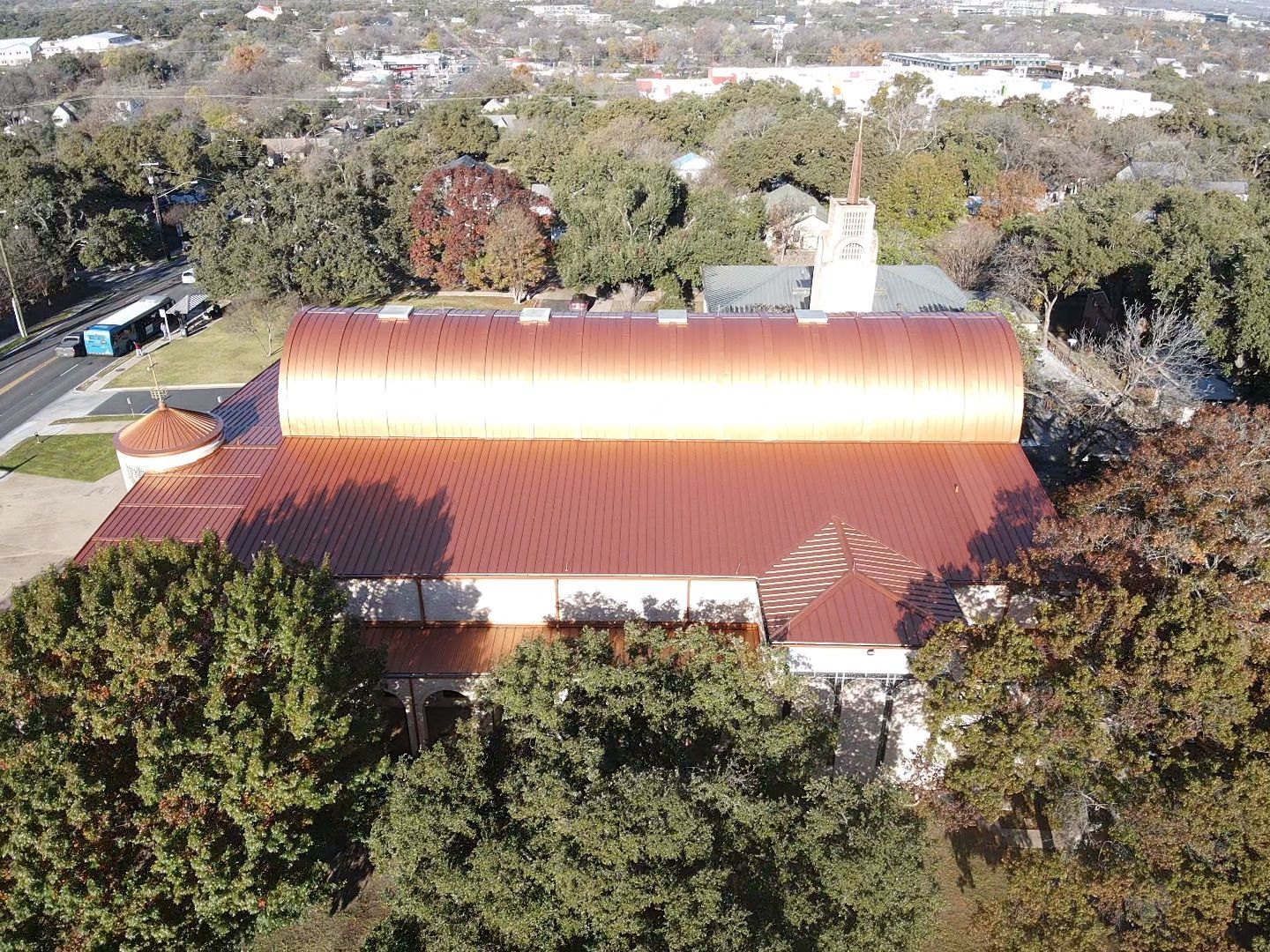 Copper Metal Roof by Austin Roofing and Construction 512-629-4949