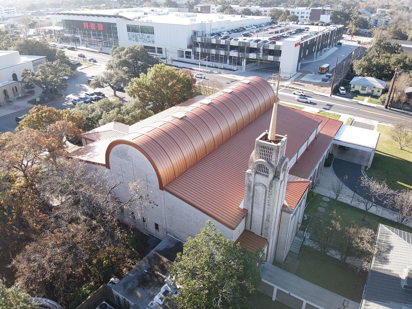 Copper Metal Roof by Austin Roofing and Construction 512-629-4949