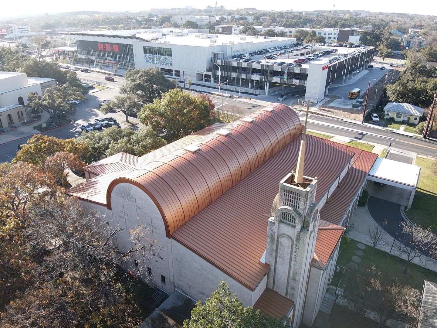 Copper Metal Roof by Austin Roofing and Construction 512-629-4949