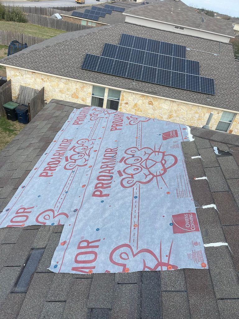 Emergency Roof Tarps by Austin Roofing and Construction
