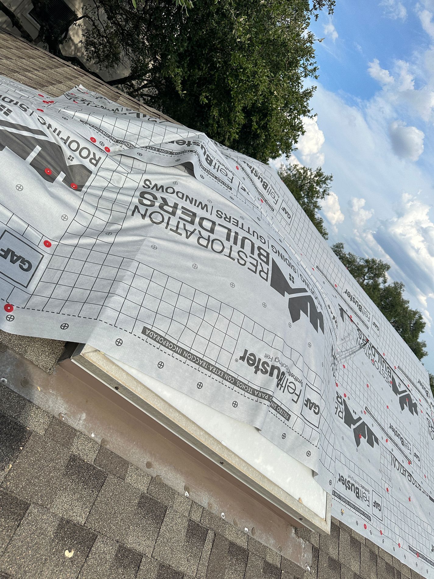 Emergency Roof Tarps by Austin Roofing and Construction