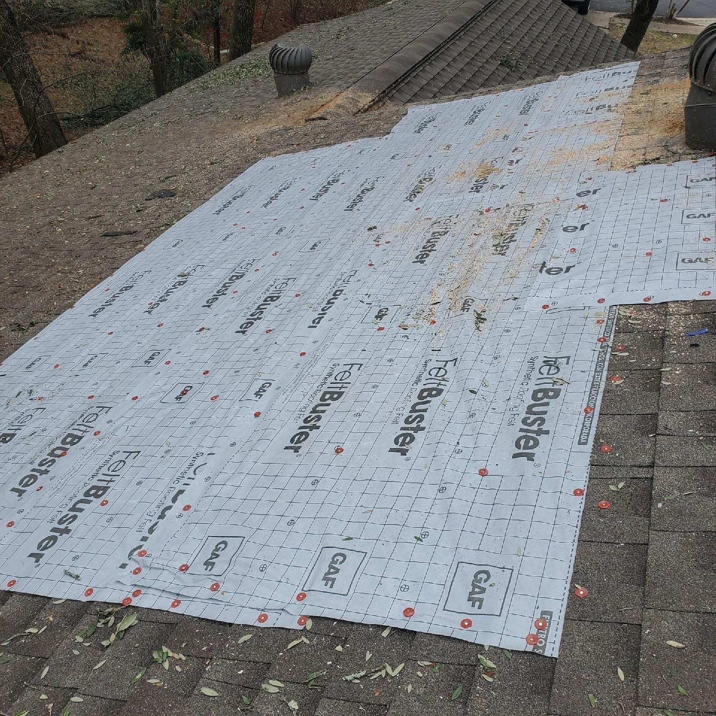 Emergency Roof Tarps by Austin Roofing and Construction