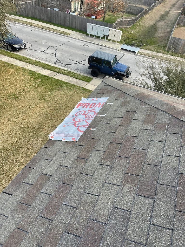 Emergency Roof Tarps by Austin Roofing and Construction