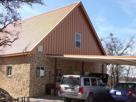 Copper Standing Seam Metal Roof and Siding by Austin Roofing and Construction 512-629-4949