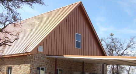 Copper Standing Seam Metal Roof and Siding by Austin Roofing and Construction 512-629-4949