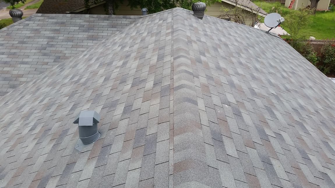 GAF 3 tab 25 year Royal Sovereign shingles Color Slate - Austin Roofing and Construction