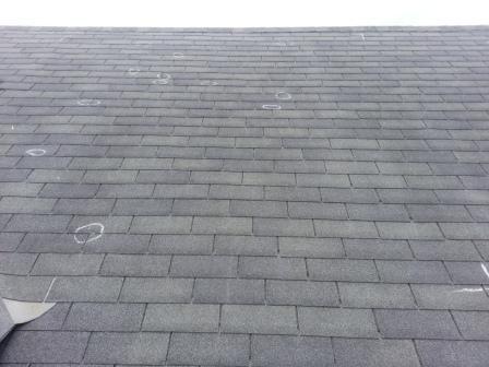 Hail Damage Shingle Roof Austin Roofing and Construction