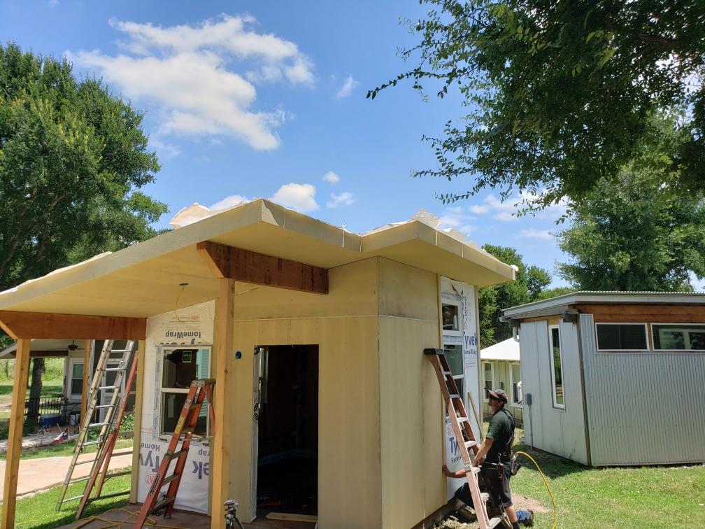 Free Roofs to Community First! Village from Austin Roofing and Construction