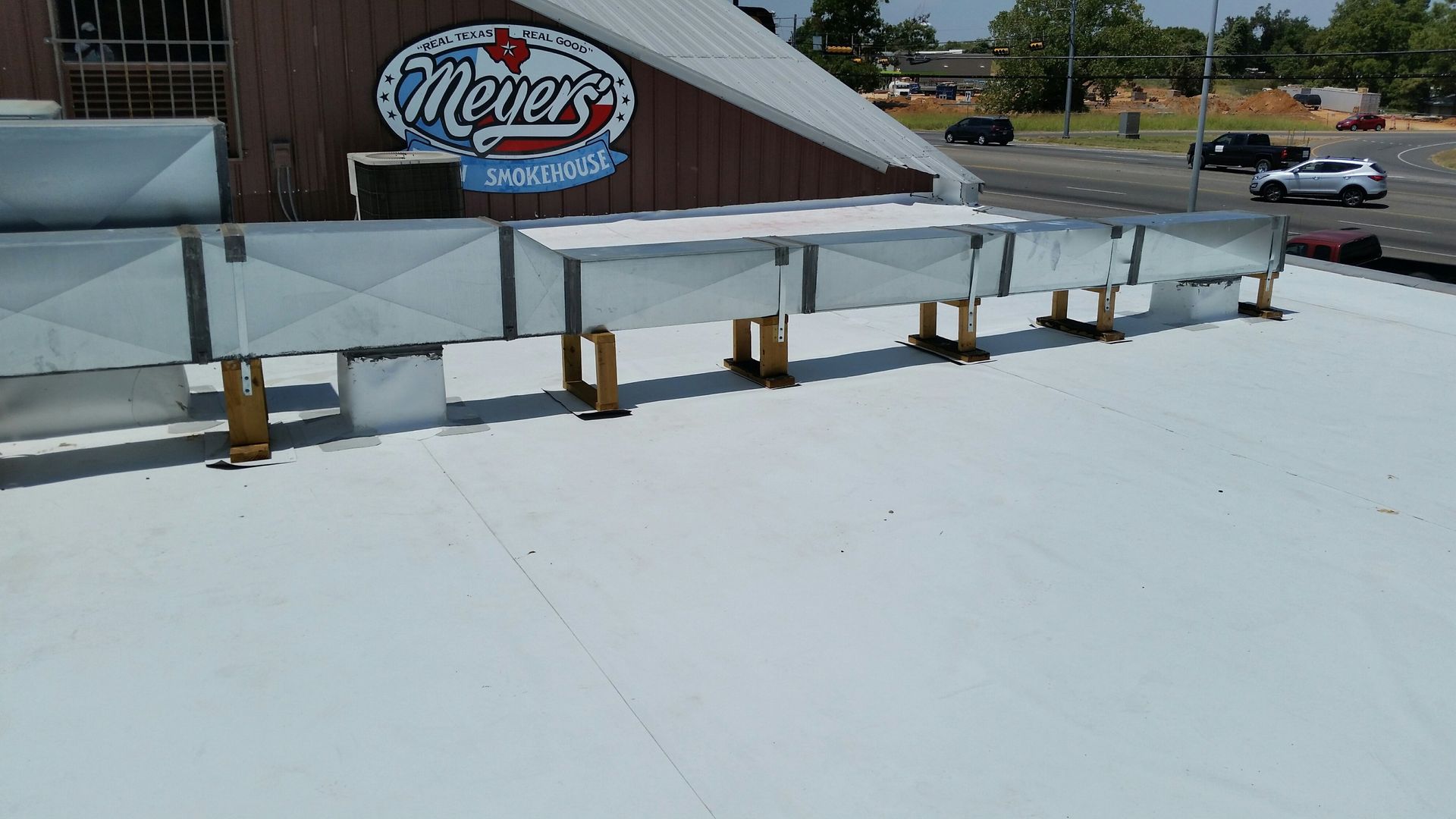 TPO  Commercial Roof Austin Roofing and Construction