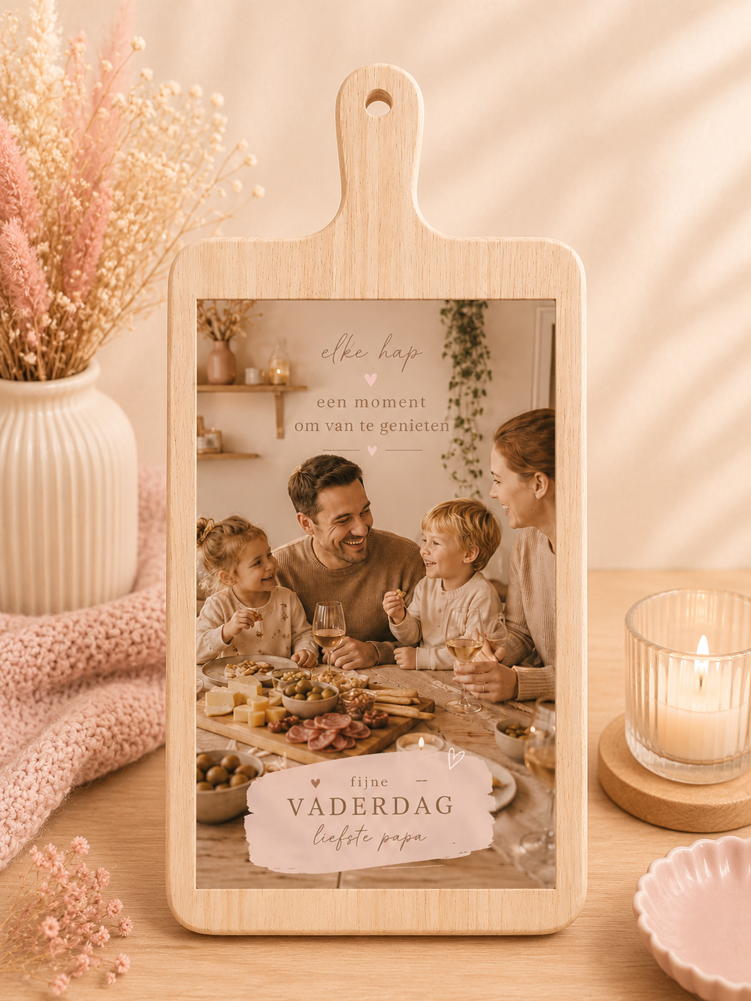 borrelplank/snijplank te personaliseren met foto of tekst, leuk om iemand cadeau te doen