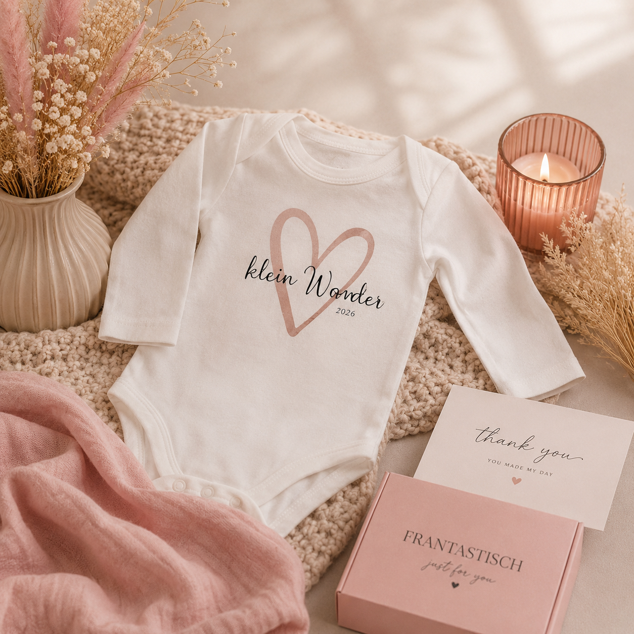 rompertje lange mouw volledig naar wens te personaliseren geboorte gender reveal kraamkado