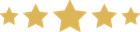 A row of gold stars on a white background.