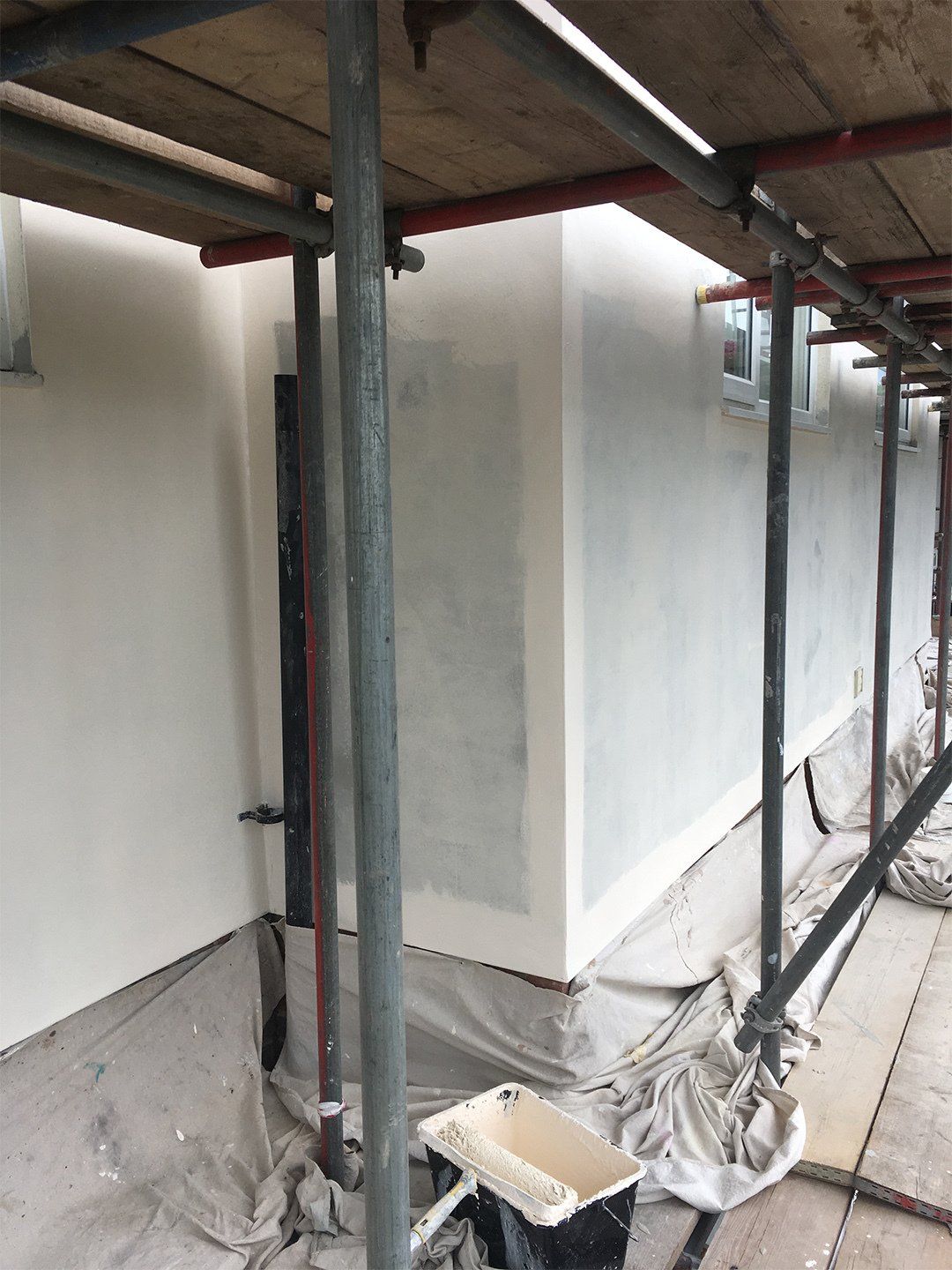 building during renovation