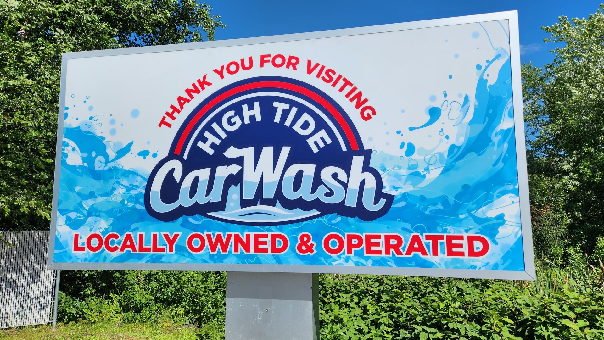 locally owned and operated car wash high tide carwash
