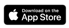 The apple app store logo is black and white and says `` download on the app store ''.