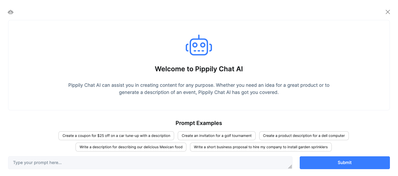 A screenshot of a open AI page with a robot on it.