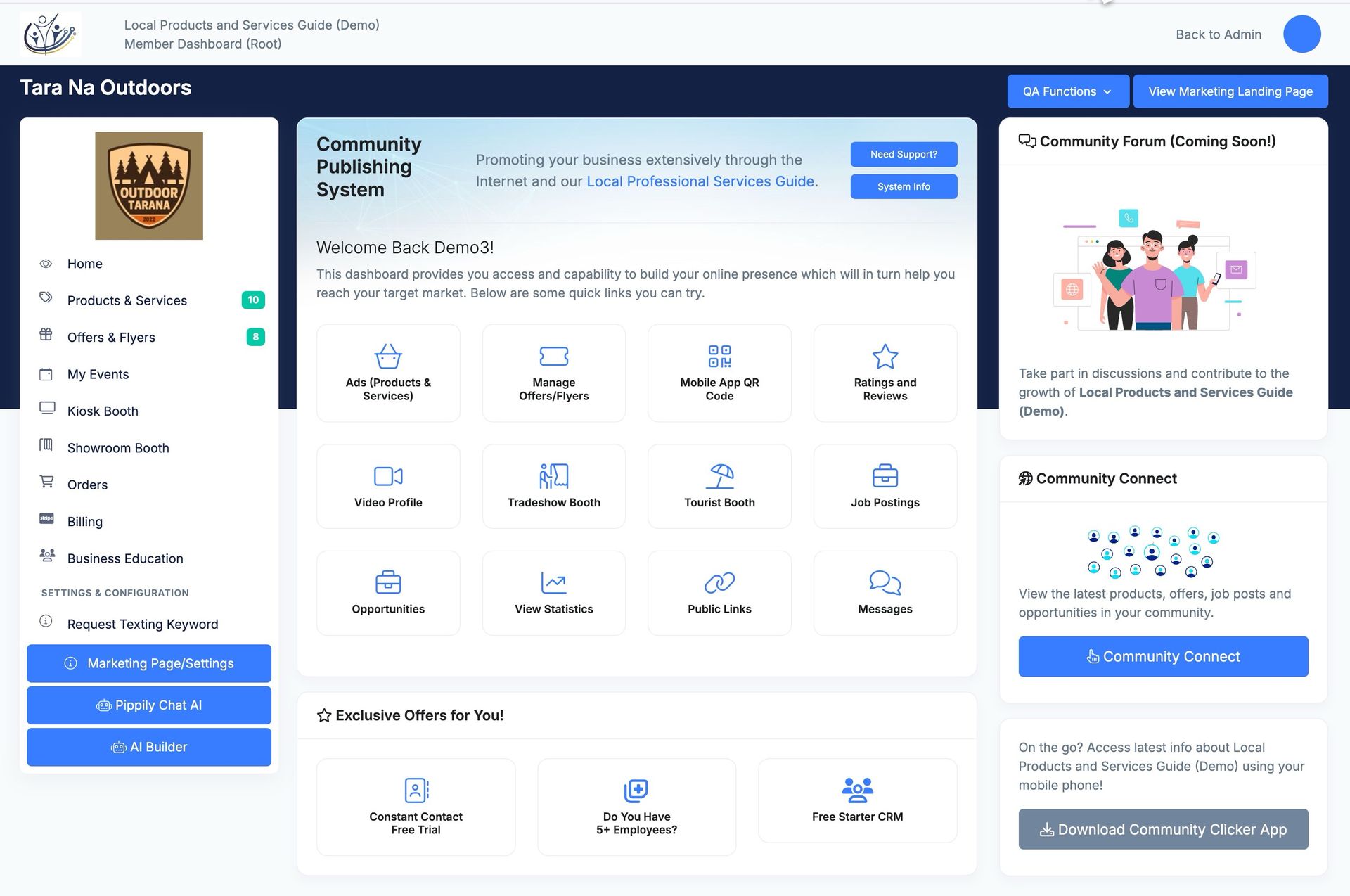 Amazing Commerce Terminal Dashboard 