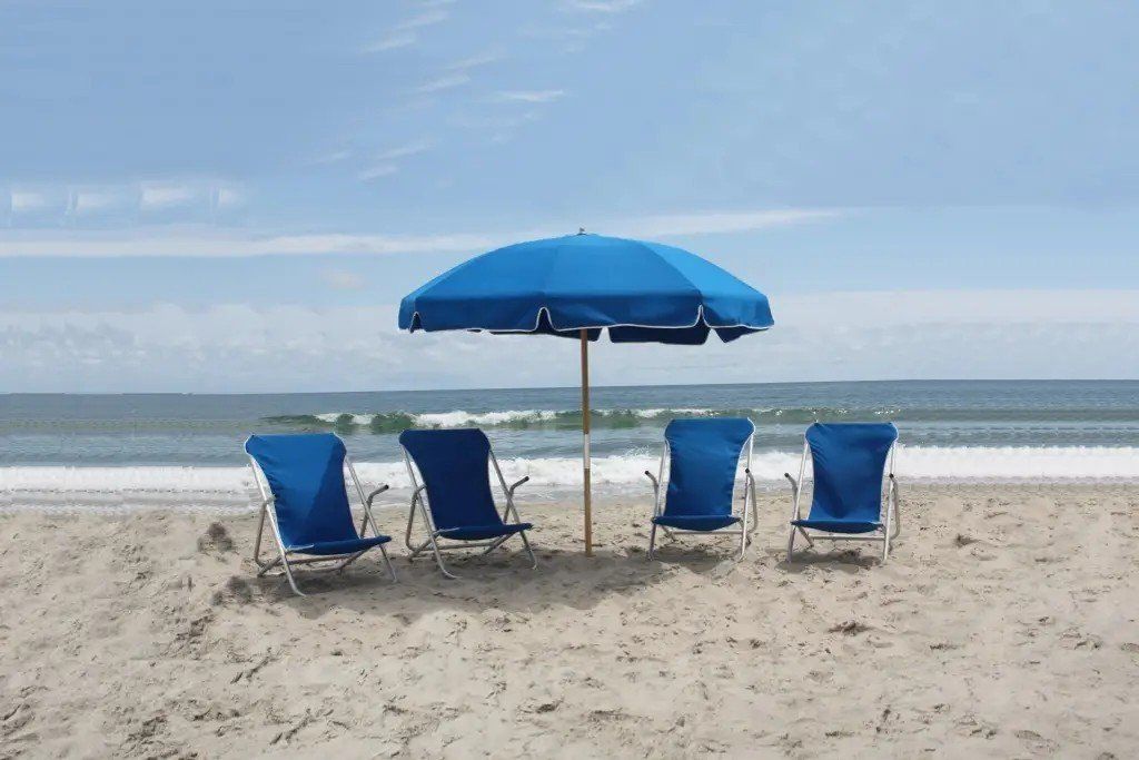 Beach Chairs & Umbrella