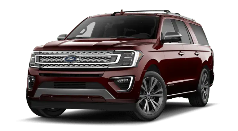 a red ford expedition is shown on a white background .