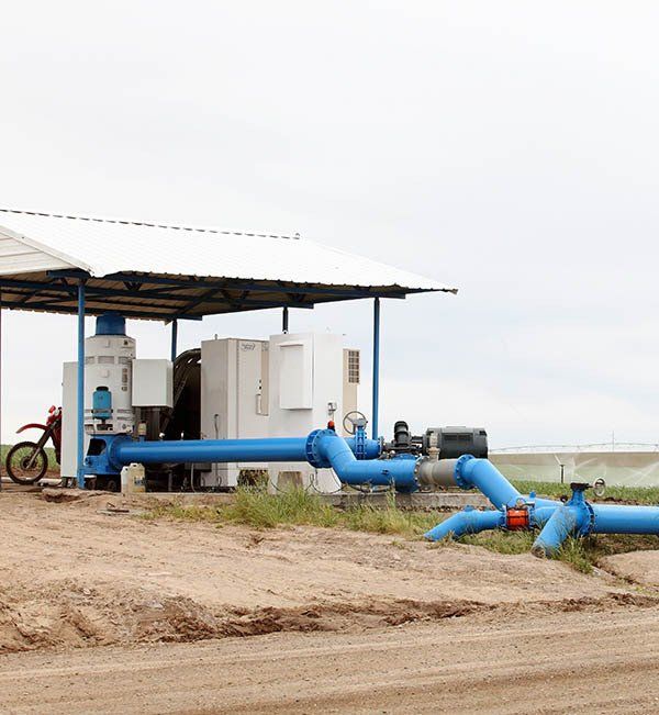Water is Pumped From a Ground Well — Drilling & Boring Services in Mudgee, NSW