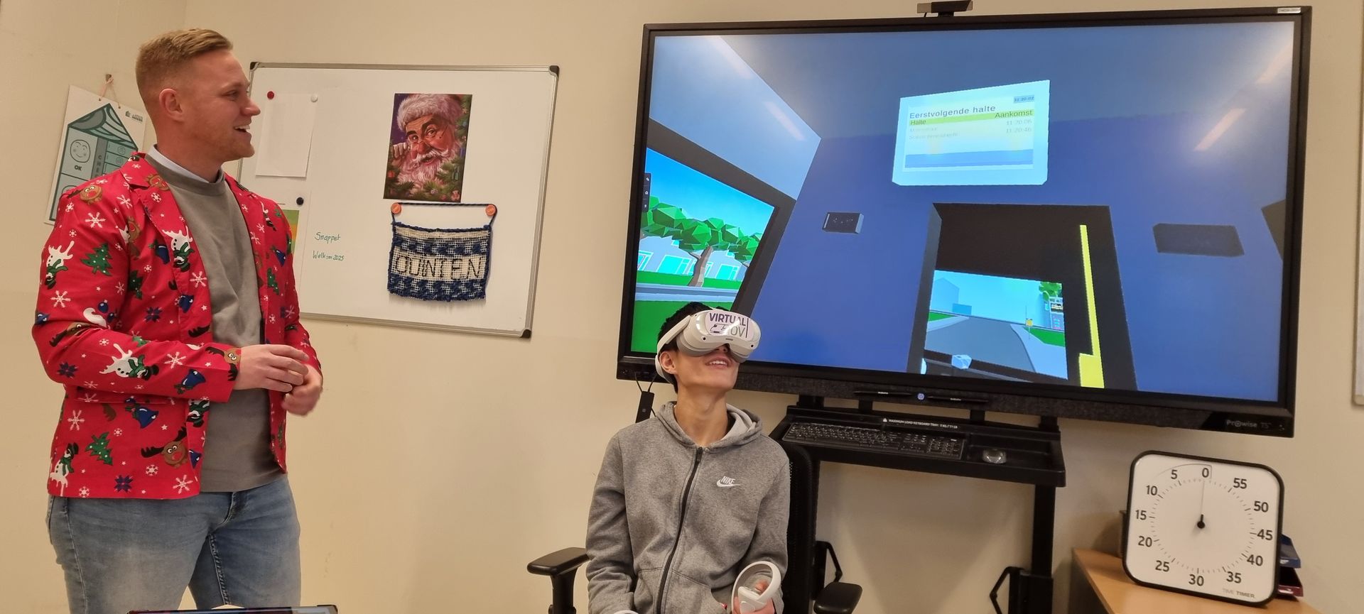 Mästare Jesper följer med Bao under hans resa med kollektivtrafiken