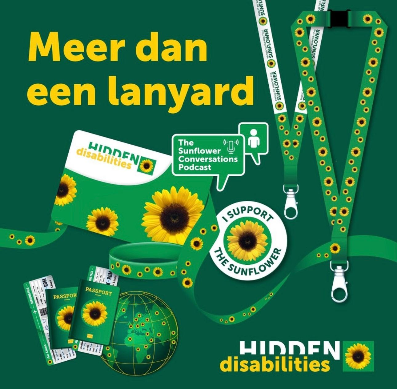 Más que un cordón Girasol Discapacidades ocultas