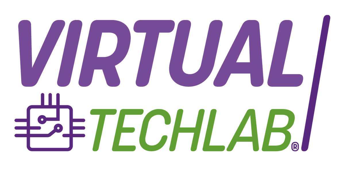 Logo for Virtual Techlab: Purple 