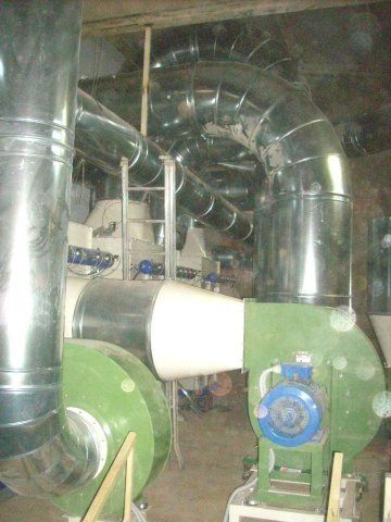 impianto industriale per lavorazione del riso