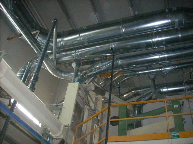 impianto aspirazione centralizzato riseria