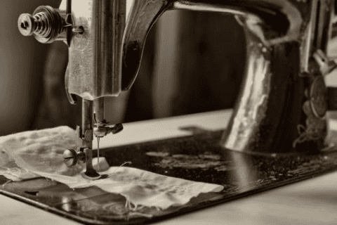 Macchina da cucire in dettaglio