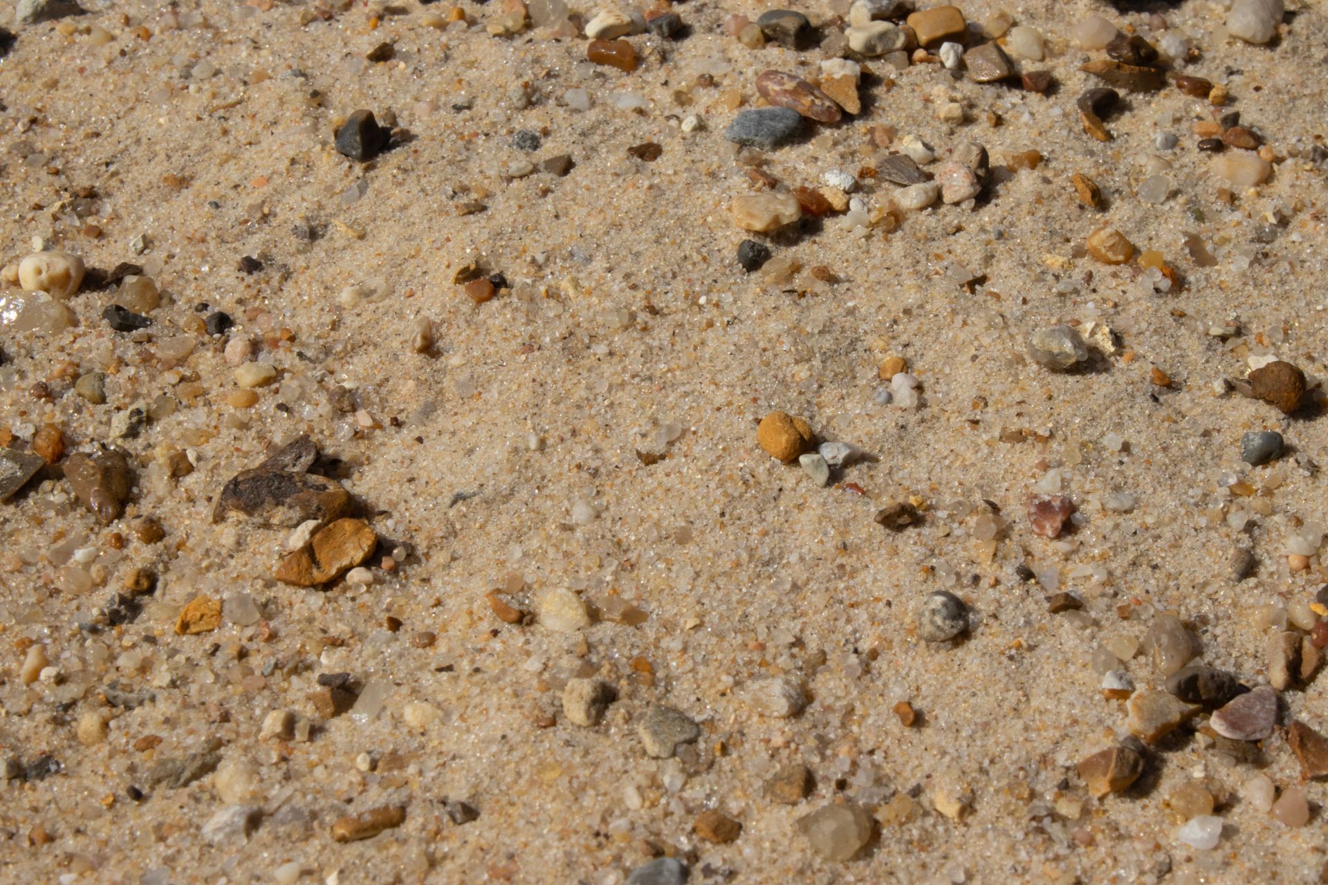 A close up of a pile of sand and rocks