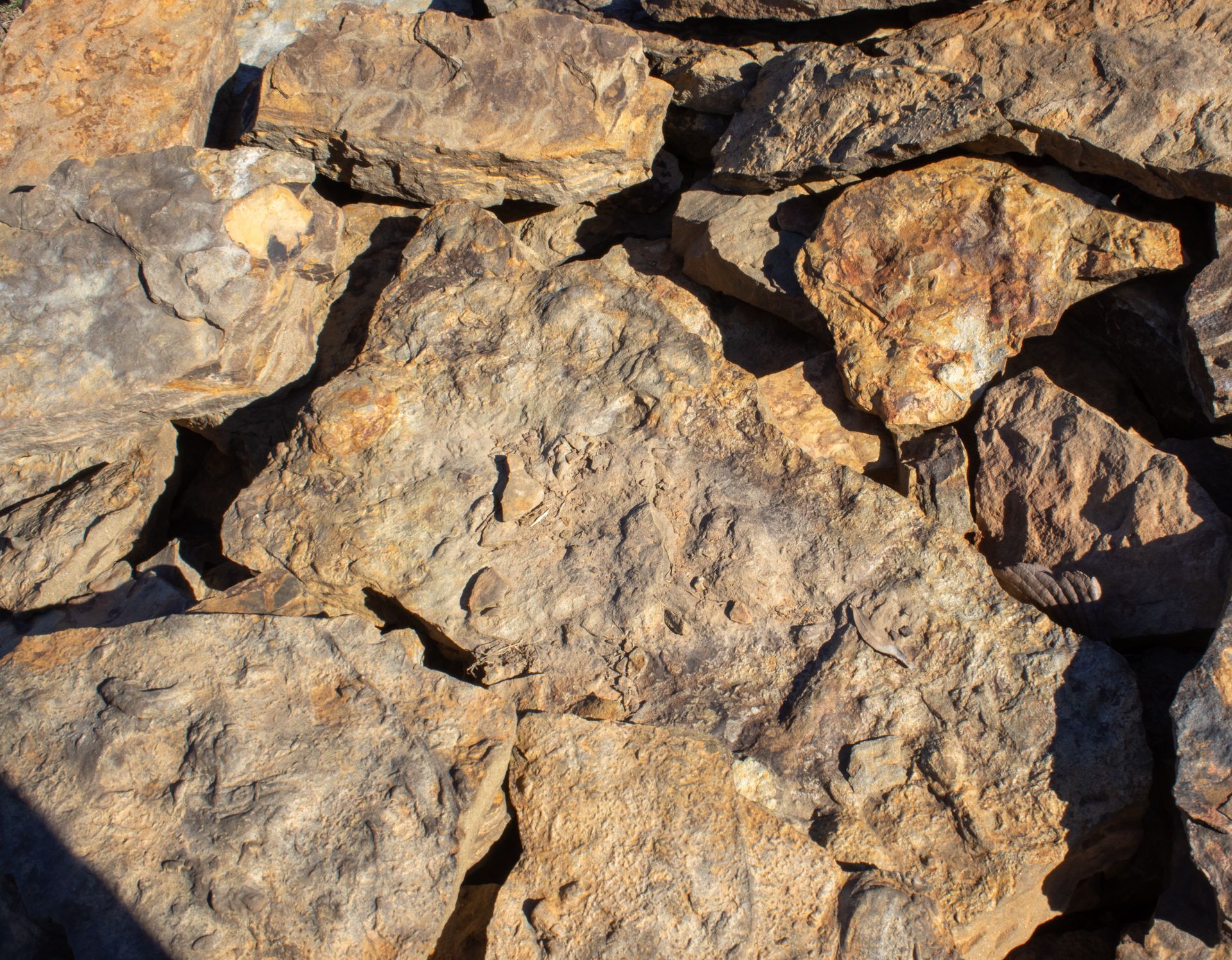 A pile of rocks sitting on top of each other