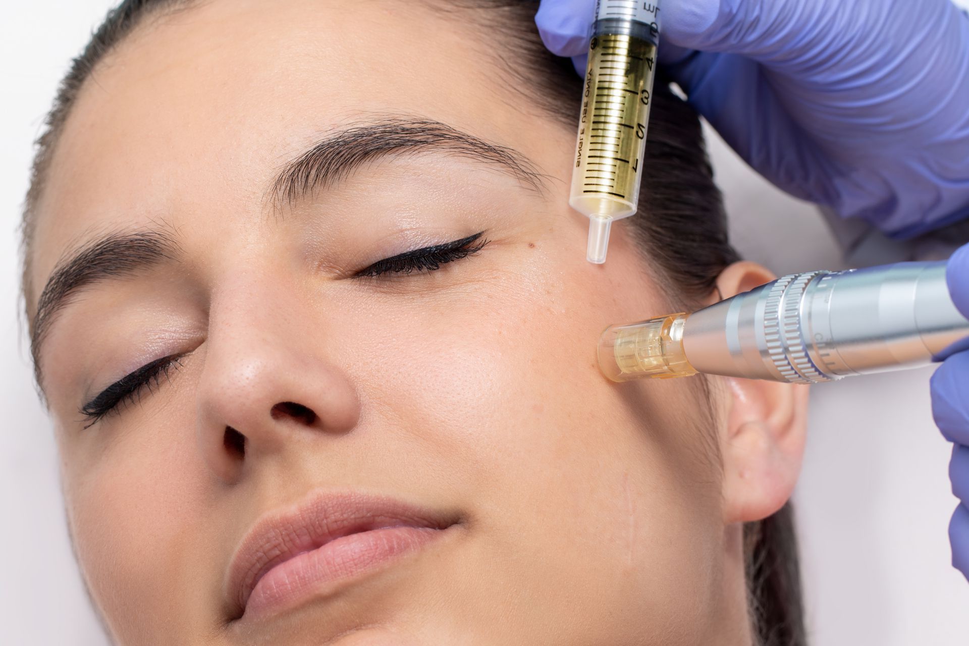 Young woman with clear skin