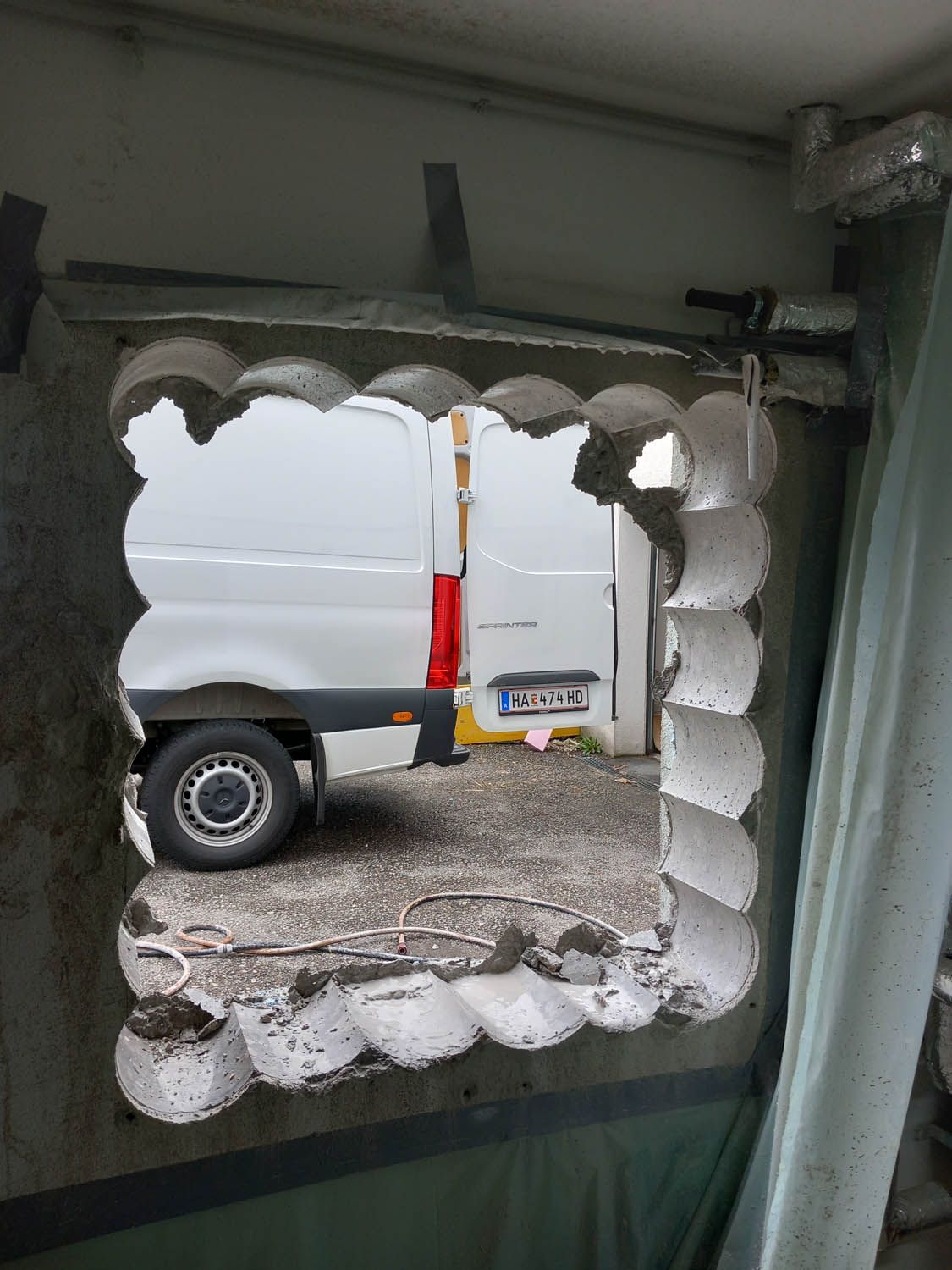 Betonpressen Kernbohrung