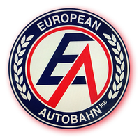 A logo for european autobahn inc. is shown